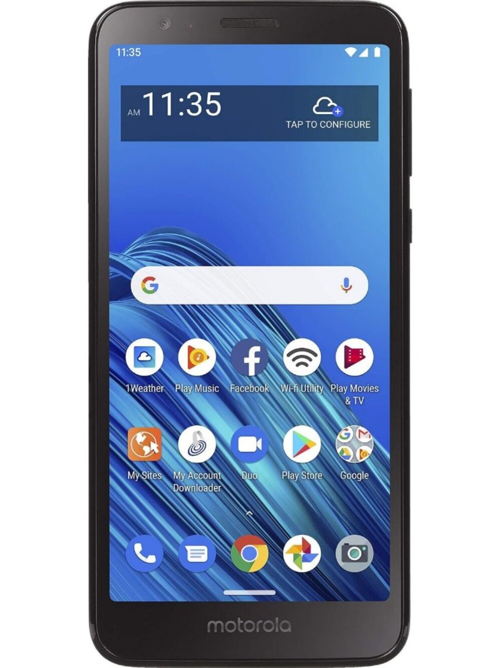 Unlocked 4G LTE Smartphone - Moto E6 - 16GB - Prepaid - Black - SIM Card